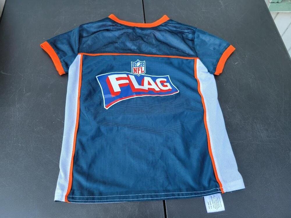 Chicago Bears Shirt Youth Small NFL Football Reversible Jersey Flag 2 Sided Top